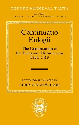 Book cover for Continuatio Eulogii