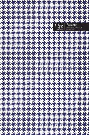 Cover of Checkered II Pattern Composition Notebook, Stylish Portable Write-In Journal (A5), 144 Sheets Navy Cover