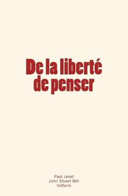Book cover for De la liberte de penser