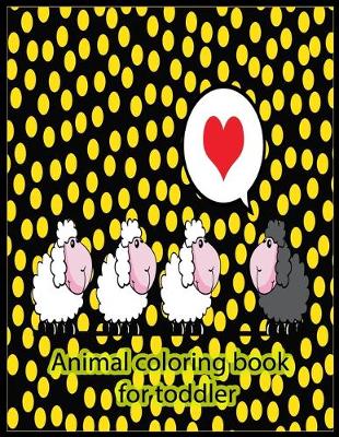 Book cover for Animal coloring book for toddler