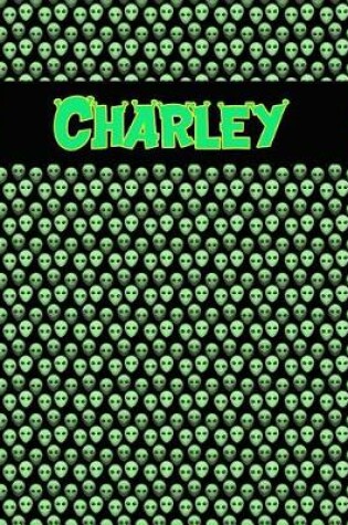 Cover of 120 Page Handwriting Practice Book with Green Alien Cover Charley