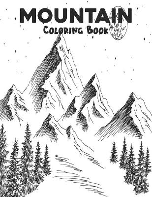 Book cover for Mountain Coloring Book