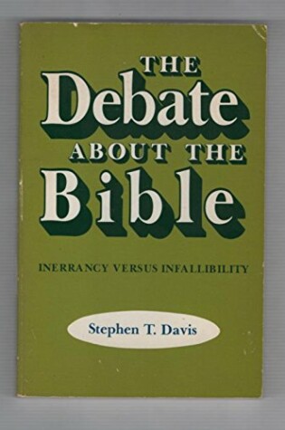 Cover of Debate About the Bible