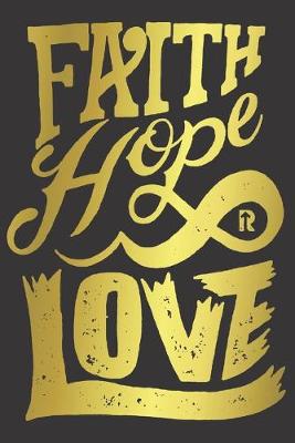 Book cover for Journal Jesus Christ believe love gold