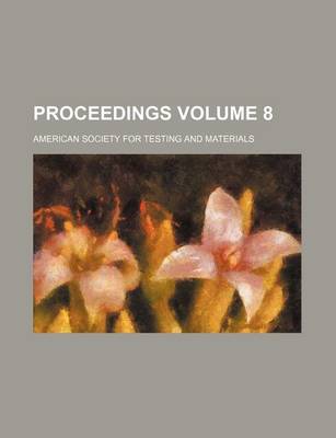 Book cover for Proceedings Volume 8
