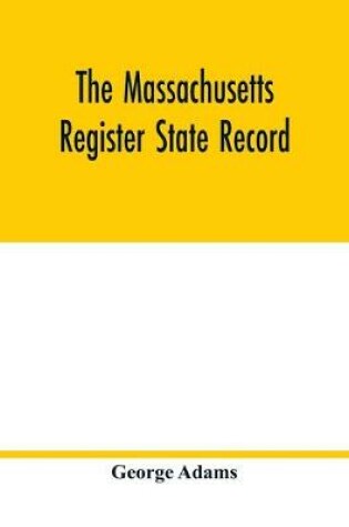 Cover of The Massachusetts register State Record