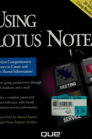 Cover of Using Lotus Notes
