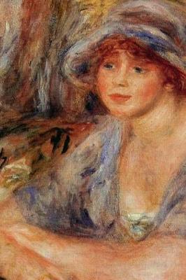 Book cover for 150 page lined journal Andree in Blue, 1917 Pierre Auguste Renoir
