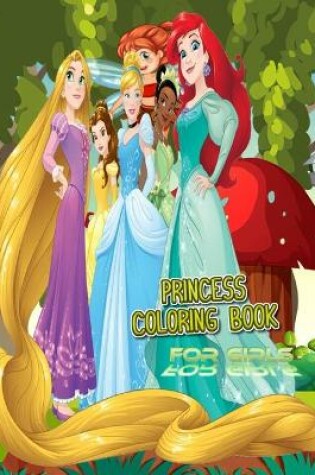 Cover of Princess Coloring Book For Girls