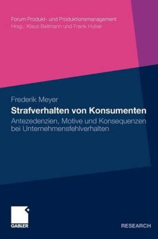 Cover of Strafverhalten von Konsumenten