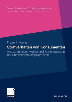 Book cover for Strafverhalten von Konsumenten