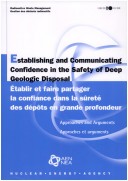 Book cover for Radioactive Waste Management Establishing and Communicating Confidence in the Safety of Deep Geologic Disposal: Approaches and Arguments - Gestion DES D?Chets Radioactifs Estblir Et Faire Partager La