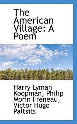 Book cover for The American Village