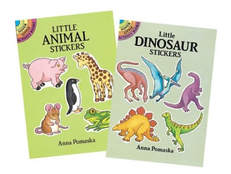 Book cover for Dinosaurs and Animals Stickers Set