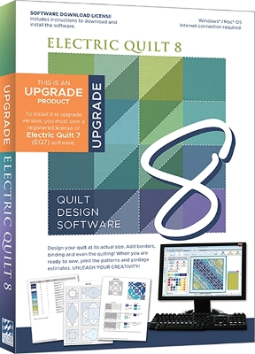 Book cover for Electric Quilt 8 (EQ8) Upgrade Quilt Design Software