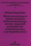 Book cover for Wiederverwendung Im Objektorientierten Softwareentwicklungsprozeß, Dargestellt Am Beispiel Der Entwicklung Eines Lagerlogistiksystems