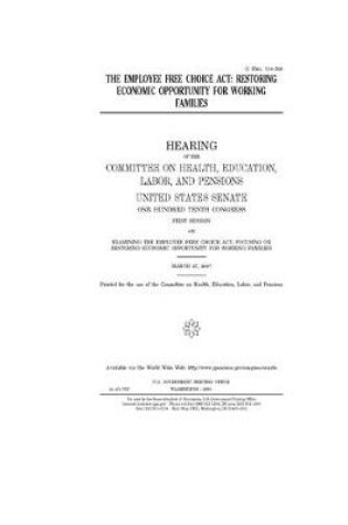 Cover of The Employee Free Choice Act