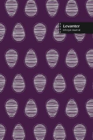 Cover of Levanter Lifestyle Journal, Blank Write-in Notebook, Dotted Lines, Wide Ruled, Size (A5) 6 x 9 In (Purple)