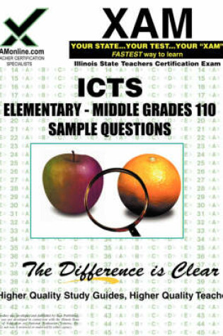 Cover of ICTS Elementary-Middle Grades 110 Sample Questions