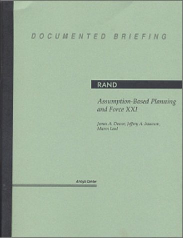 Book cover for Assumption-Based Planning and Force Xxi