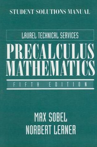 Cover of Student Solutions Manual for Precalculus Mathematics