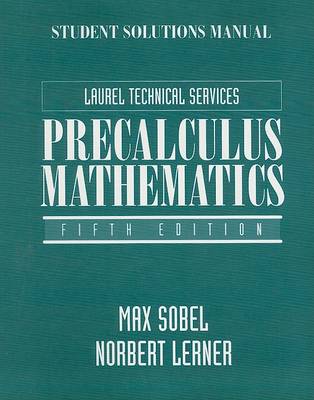 Book cover for Student Solutions Manual for Precalculus Mathematics