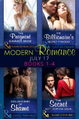 Cover of Modern Romance Collection: July 2017 Books 1 - 4