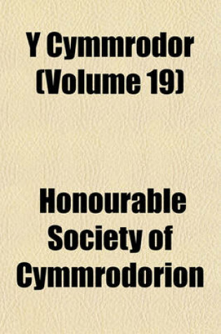 Cover of Y Cymmrodor (Volume 19)