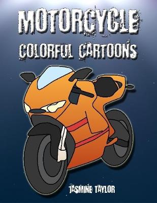 Book cover for Motorcycle Colorful Cartoons