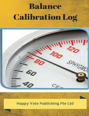 Book cover for Balance Calibration Log