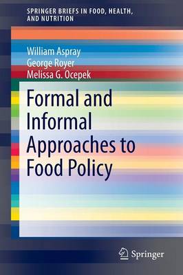 Book cover for Formal and Informal Approaches to Food Policy