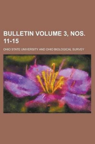 Cover of Bulletin Volume 3, Nos. 11-15