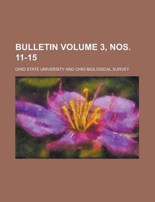 Book cover for Bulletin Volume 3, Nos. 11-15