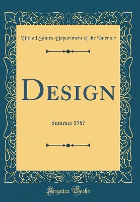 Book cover for Design: Summer 1987 (Classic Reprint)