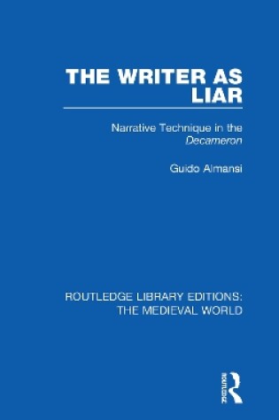 Cover of The Writer as Liar