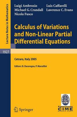 Cover of Calculus of Variations and Nonlinear Partial Differential Equations