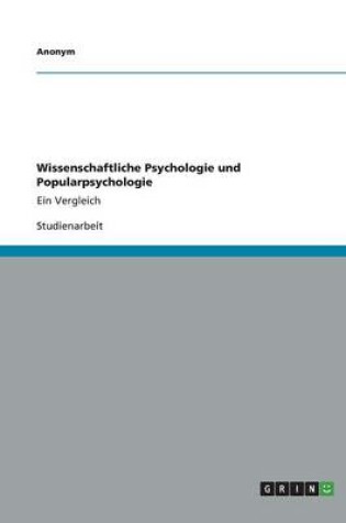 Cover of Wissenschaftliche Psychologie und Popularpsychologie