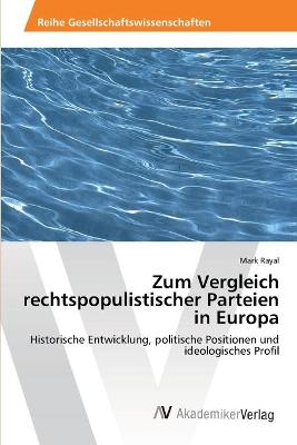 Book cover for Zum Vergleich rechtspopulistischer Parteien in Europa