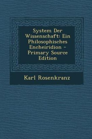Cover of System Der Wissenschaft