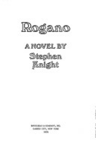 Cover of Rogano