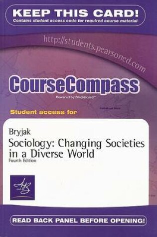 Cover of CourseCompass Student Access Code Card