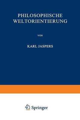 Book cover for Philosophische Weltorientierung