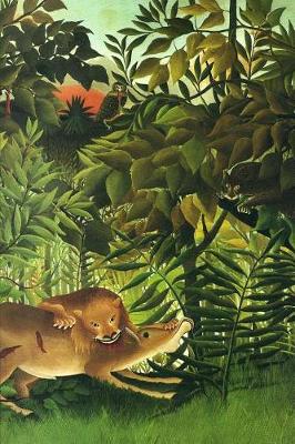 Book cover for A Lion Devouring Its Prey by Henri Rousseau Journal