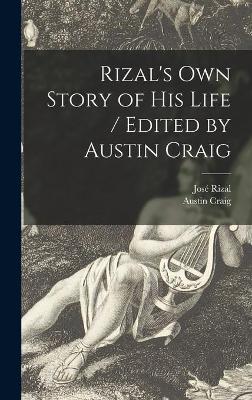 Book cover for Rizal's Own Story of His Life / Edited by Austin Craig