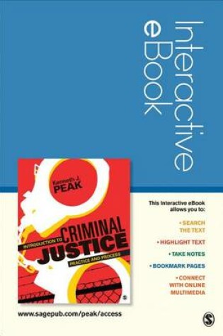 Cover of Introduction to Criminal Justice Interactive eBook