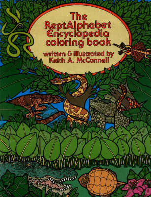 Book cover for Reptalphabet Encyclopedia Coloring Book