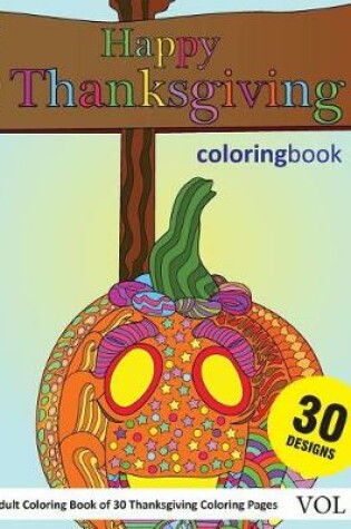 Cover of Happy Thanksgiving Coloring Book