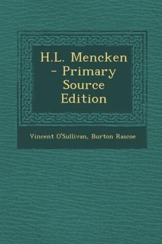 Cover of H.L. Mencken - Primary Source Edition