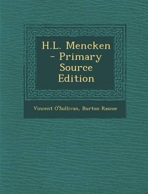 Book cover for H.L. Mencken - Primary Source Edition