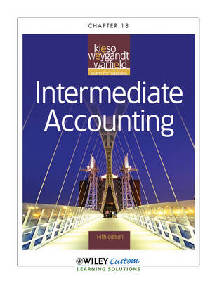 Book cover for Intermediate Accounting 14th Edition Chapter 18 Only for Northern Illinois University